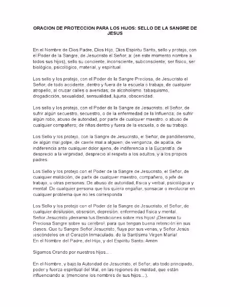 Dos oraciones fuertes para la protección de tus hijos: la religión como aliado Dos oraciones fuertes para la protección de tus hijos: la religión como aliado