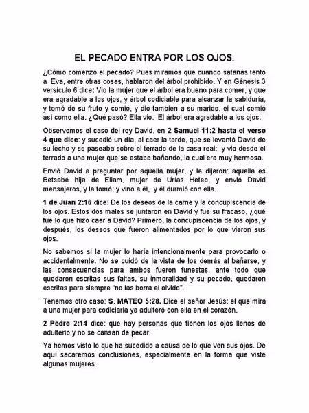 Por los ojos entra el pecado: ¿Qué dice la religión al respecto?